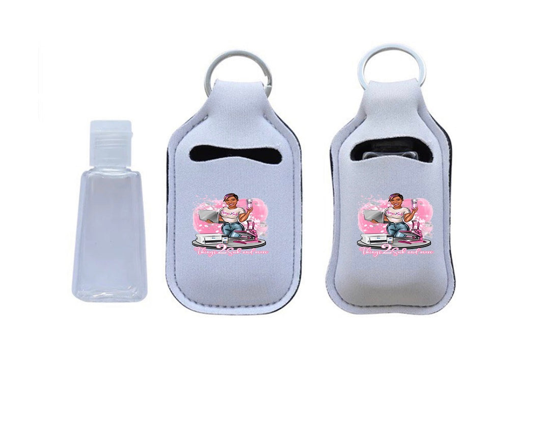 Sublimation Hand sanitizer holder and refillable bottle set